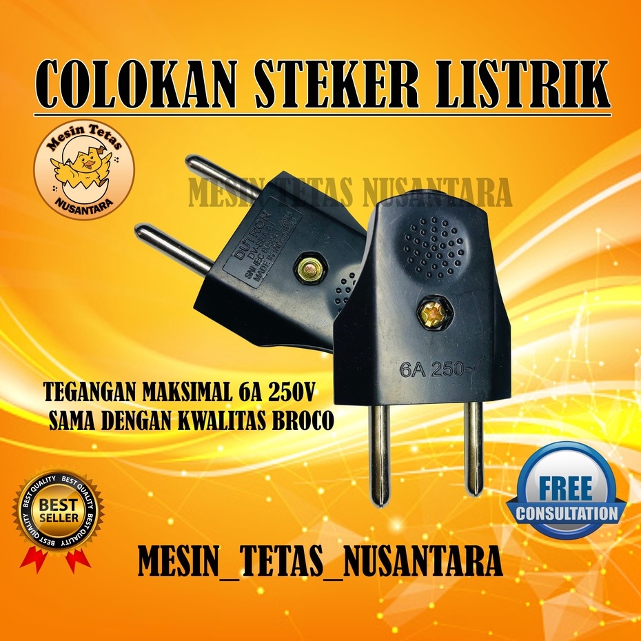 Steker Stop Kontak Listrik Gepeng Steker Colokan Listrik