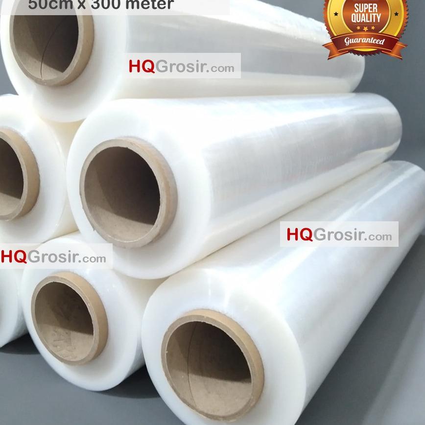 

❅ Plastik Wrapping Stretch Film Packing 50cm x 300Meter ➾
