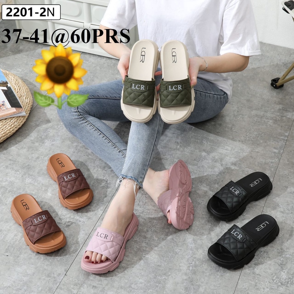 Sandal Karet Jelly Wedges Wanita import Model Terbaru Original Kekinian by AGUNG STYLE Balance 2201-N