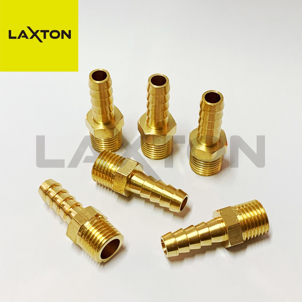 NEPEL SELANG KUNINGAN MADE IN TAIWAN DRAT 1/4 INCH 6MM
