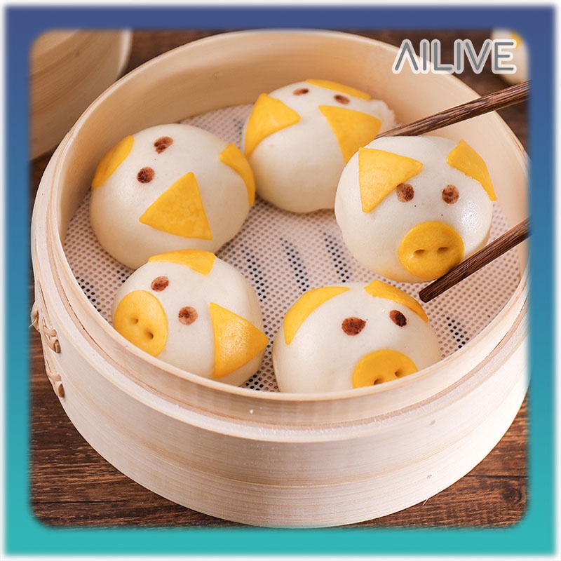 Alas Kukus Dimsum Silikon Anti Lengket / Tatakan Kukusan Dimsum Dumpling Bakpau Siomay