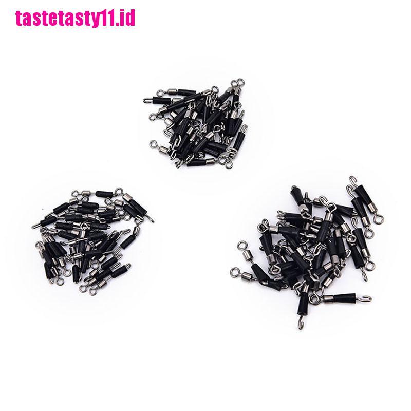 【TTID】10pcs Ball Bearing Swivel Solid Rings Quick Fast Link Fishing Connector H