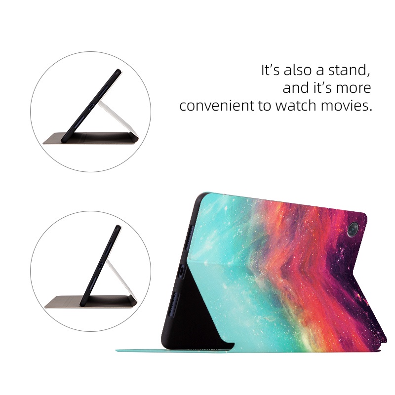 Casing Untuk Oppo Pad Air (2022) 10.36 &quot;OPD2102 X21N2 Fashion Langit Berbintang Marmer Tablet Perlindungan Case PU Leather Flip Book Stand Cover