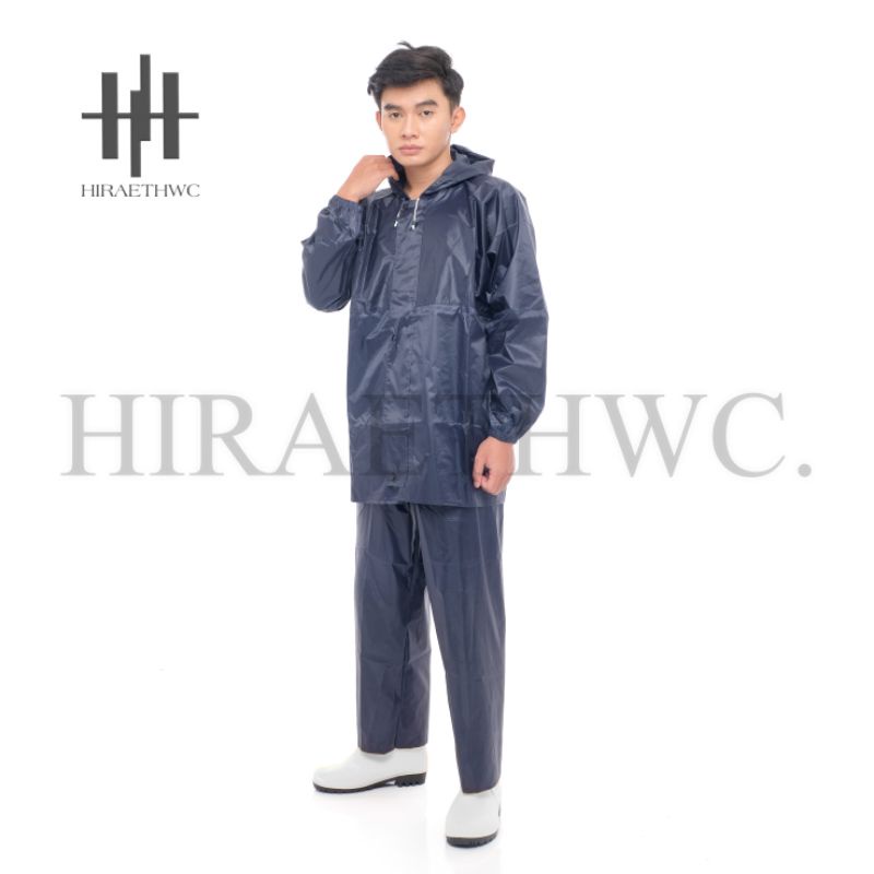 JAS HUJAN SET BAJU DAN CELANA / STELAN JAS HUJAN NAVY