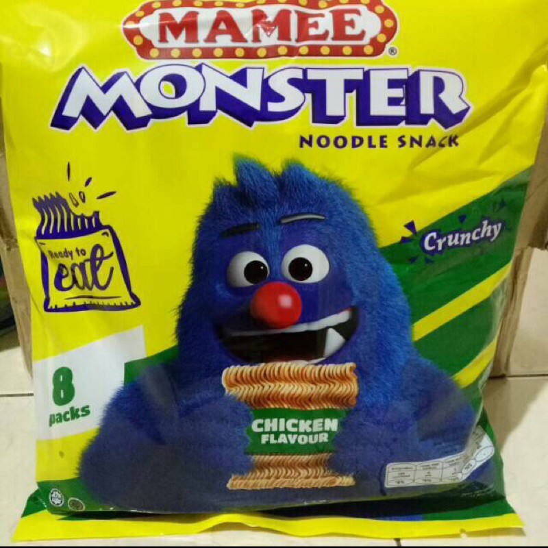 

Mamee monster noodle snack isi 8