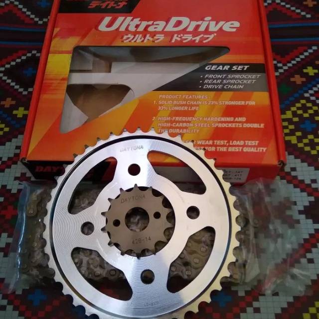 GIR GEAR SET DAYTONA HONDA VERZA NEW MEGAPRO monoshock SONIC 150 bukan sss sinnob