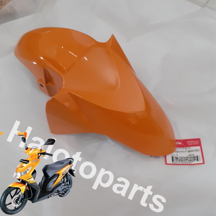 Spakbor Depan Beat Karbu Orange 61100-KVY-960CBO Slebor Depan Beat Karbu Spakbor Beat Karburator Spa