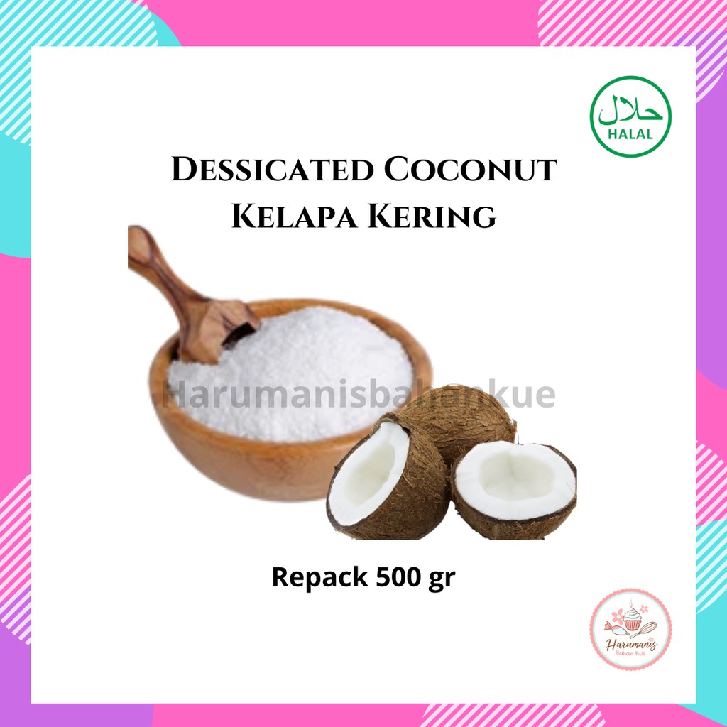 

Kelapa Parut Kering Dessicated Coconut 500gr