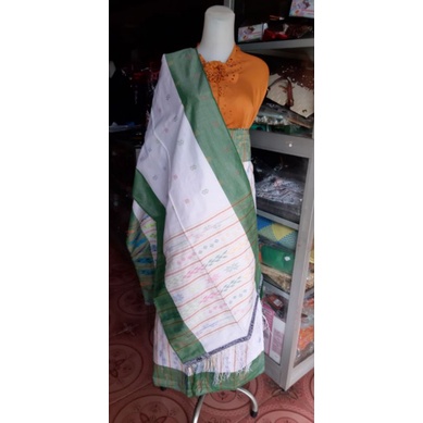 KAIN SONGKET PAKAI ALAT TENUN BUKAN MESIN SARUNG SELENDANG SADUM ATBM SONGKET WANITA BATAK ULOS SADU