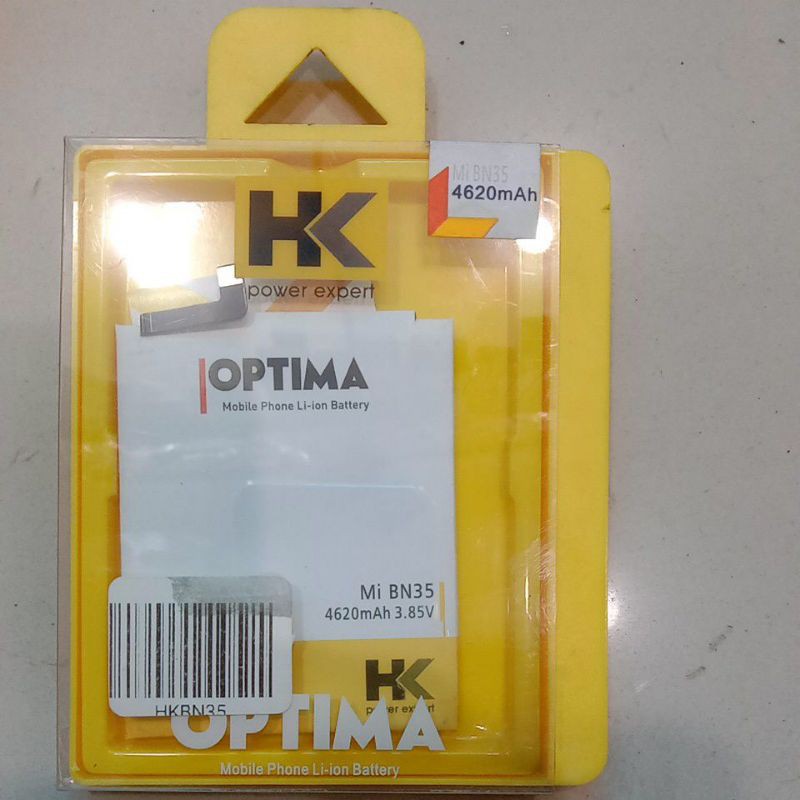 Baterai HK Optima Mi BN35 / REDMI 5 Double Power