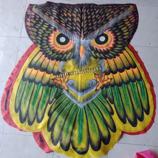  Layangan  Celepuk burung  hantu  lukis knock down layang 