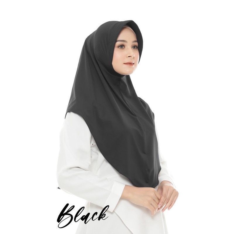 Hijab instan bergo pamela khimar penguin jersey |Fashion