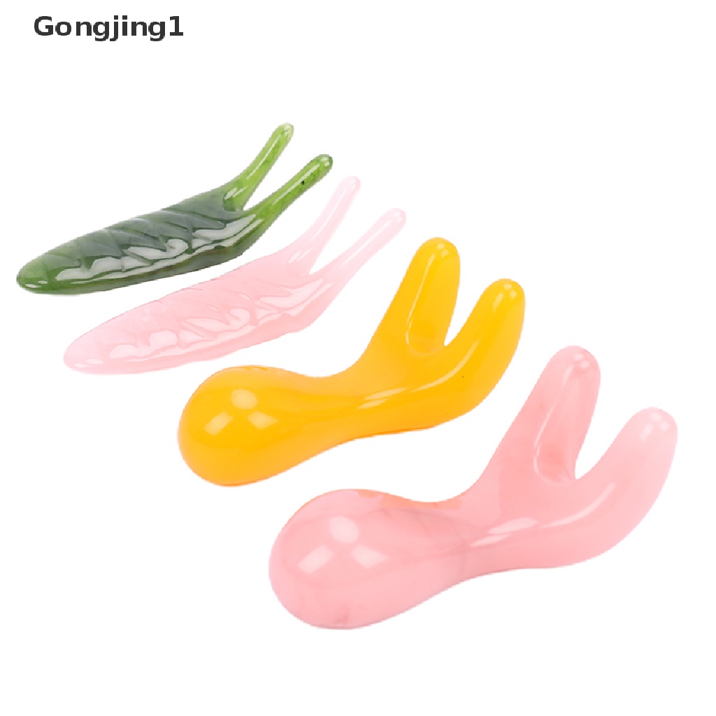 Gongjing1 Alat Pijat GuaSha Bahan Resin Alami Untuk Wajah / Hidung