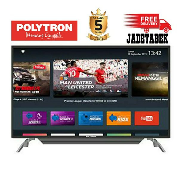 POLYTRON PLD-40AS1558 LED SMART TV 39 INCH FULL HD MOLA TV DVBT2 DVBS2 - PLD40AS1558
