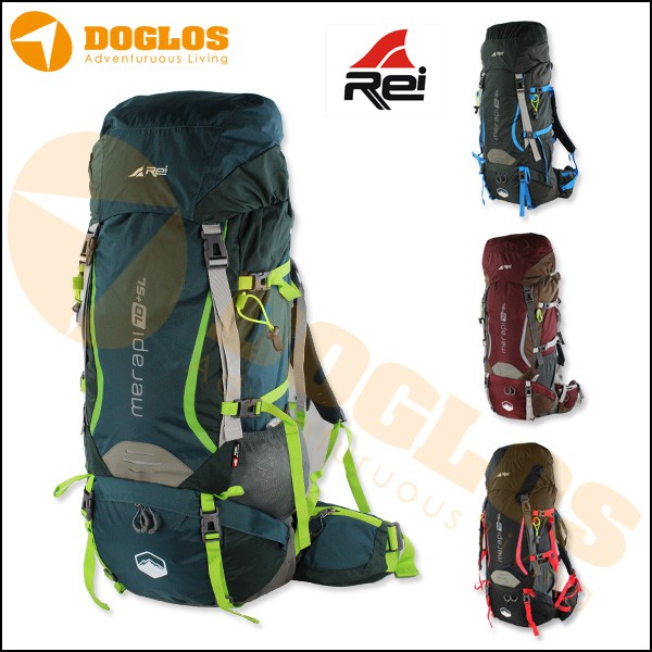 Rei Merapi 70 +5L 75 L frame keril travel outdoor Tas Gunung Carrier
