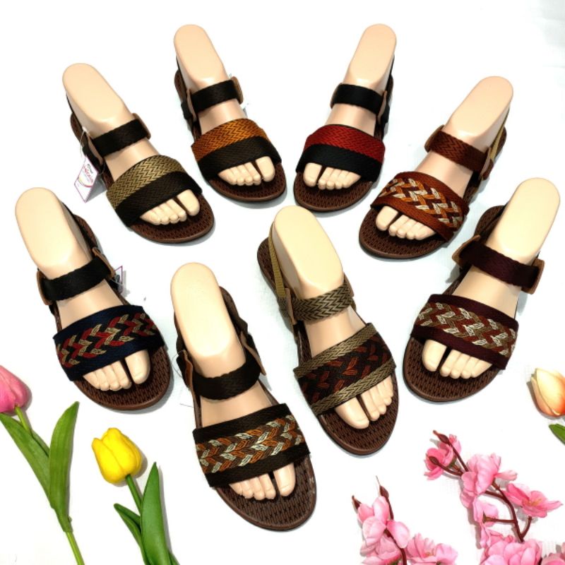 Sandal wanita Felonie DK 01 let elastis terbaru kekinian trendy murah