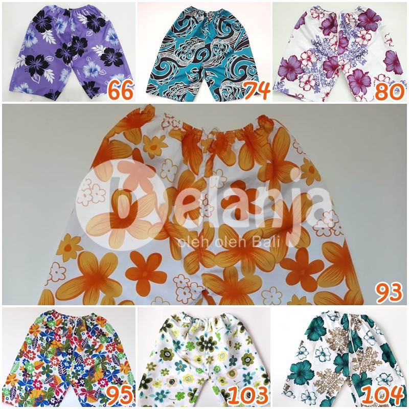 Celana Pendek Bali Motif 3/4 celana pendek murah celana bali grosir oleh oleh