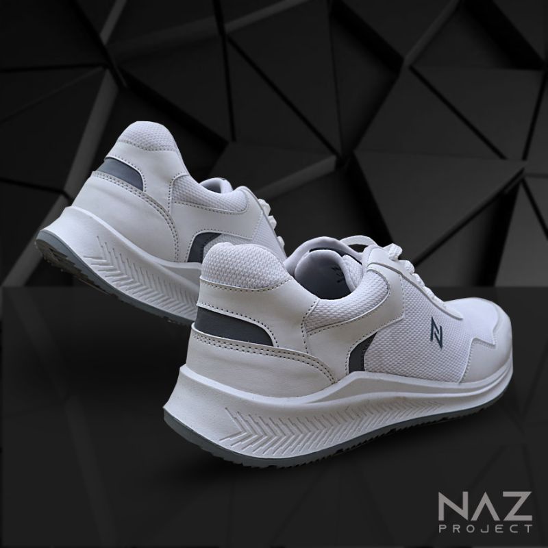 Dylan White | Rei.Store.id x NAZ | Sepatu-Sneakers Olahraga Running Casual Shoes Pria Original