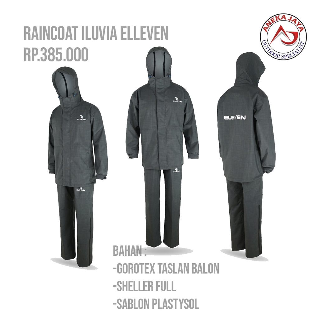 RAINCOAT JAS HUJAN ELLEVEN ILUVIA