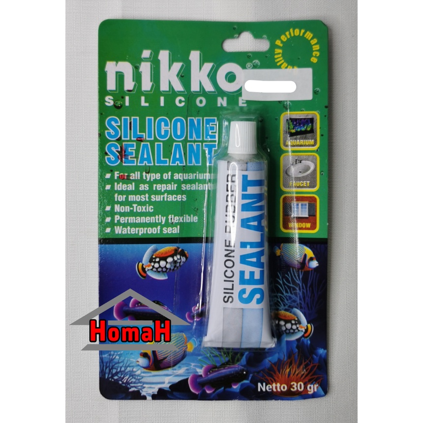 

Lem Kaca / Lem Aquarium / Sealant Netto 30 70 gr nikko