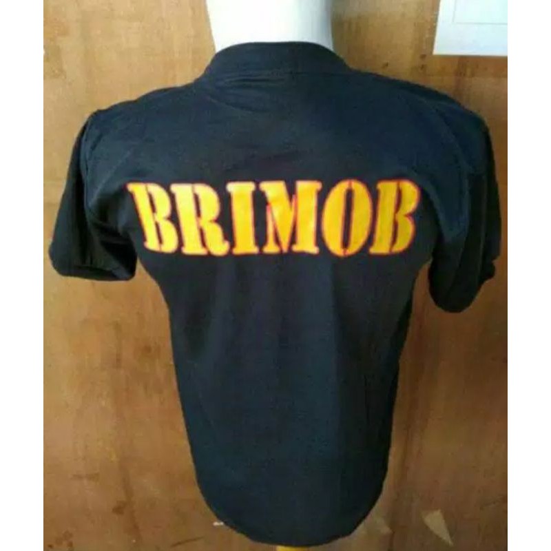 kaos brimob hitam