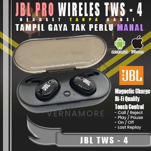 JBL PRO TWS 4 Earphone Headset Earbud Bluetooth Bloetooth Wireless JBL TWS 4 Y30 Smart Touch Noise C