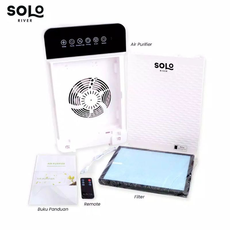 Air purifier Penyaring Udara Debu Ruangan 21m2. Plasmacluster. HEPA Filter