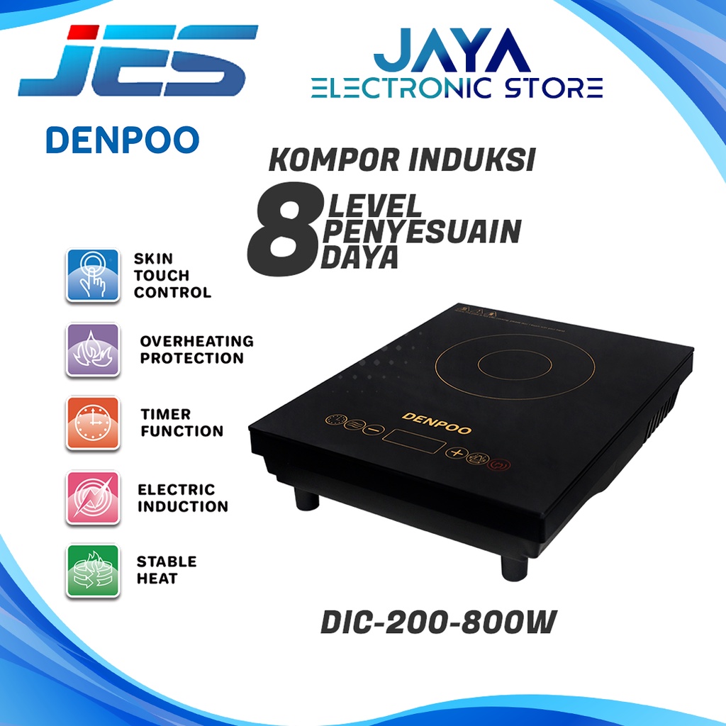 KOMPOR INDUKSI DENPOO DIC 200-800