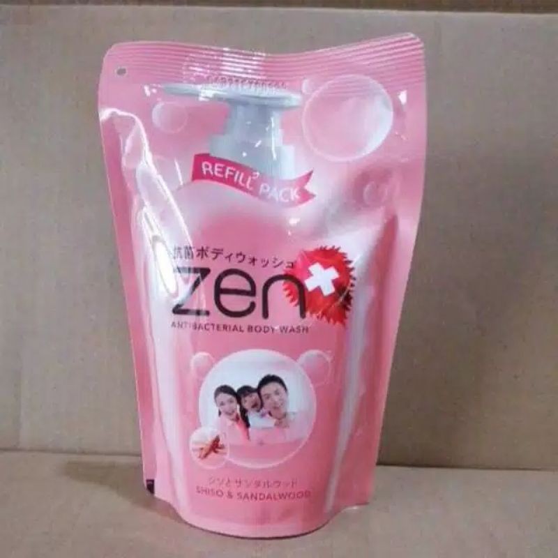 Zen Sabun Mandi cair REFFIL 900 Ml  / 400 ml anti bacterial Body Foam