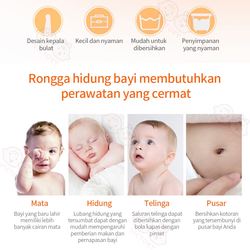 Victoky Pembersih hidung bayi pembersih upil bayi/nose cleaner