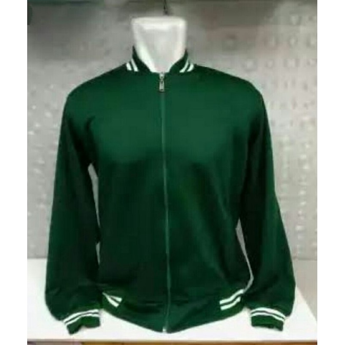 jaket baseball hijau army dewasa