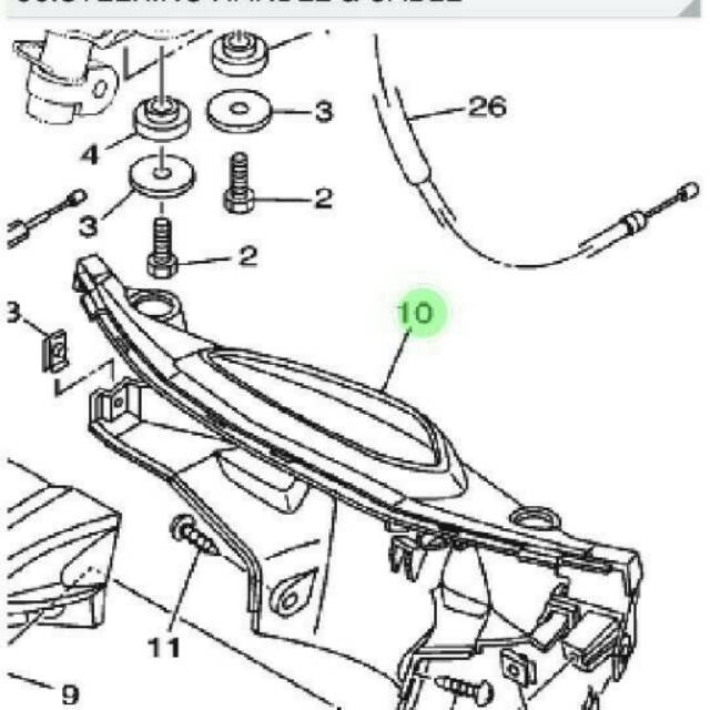 Batok Belakang N Jupiter Z 2007 Ori Yamaha