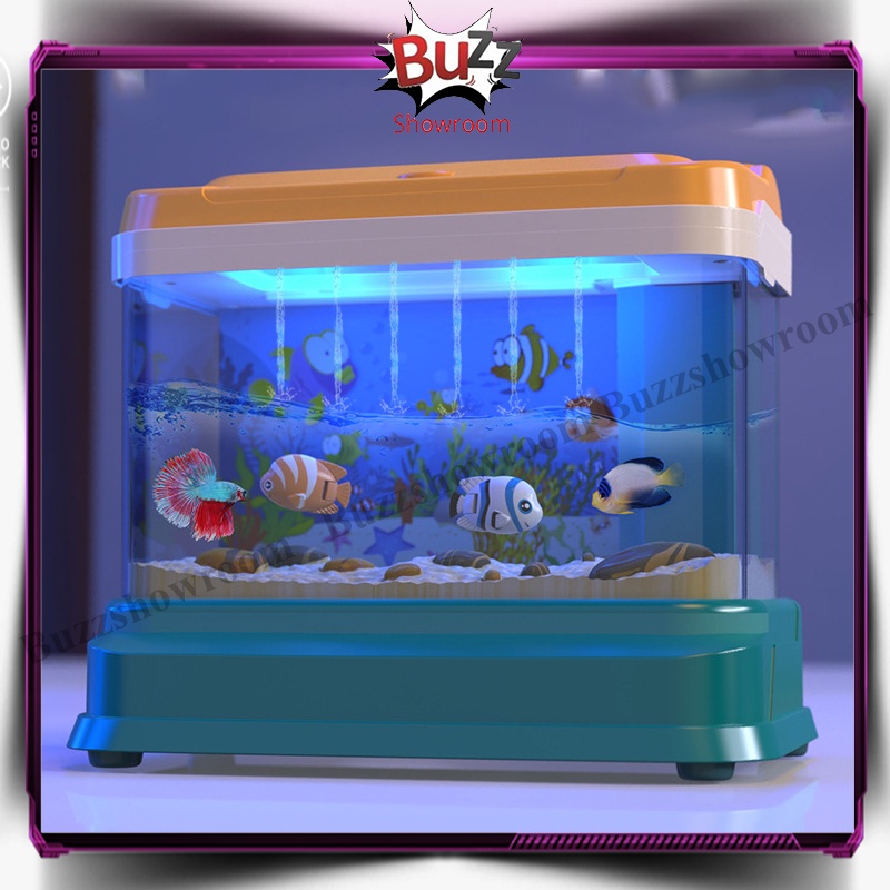 Fun Aquarium Mainan Anak Pancingan Ikan Magnetic Fish Tank Feeding