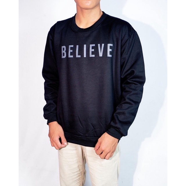 Crewneck Sweater Believe DRK