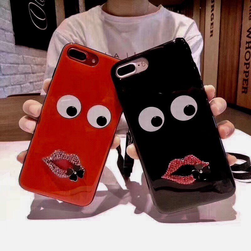 IPHONE 5 5G 5S 6 6G 6S 6 PLUS 6G PLUS 6S PLUS 7G 8G SE 2020 7 PLUS 8 PLUS - MICKEY MINNIE 3D Soft Case Swaroski