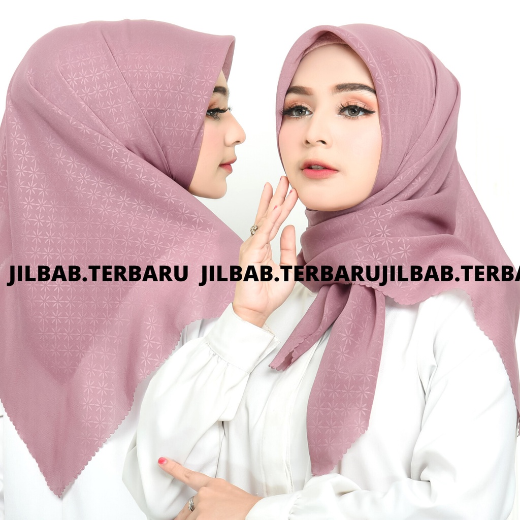 JILBAB SEGIEMPAT EMBOS / HIJAB EMBOS BINTANG / SEGI EMPAT EMBOS LASERCUT / JILBAB SEGI4 EMBOS KERUDUNG SEGI EMPAT  HIJAB TERBARU