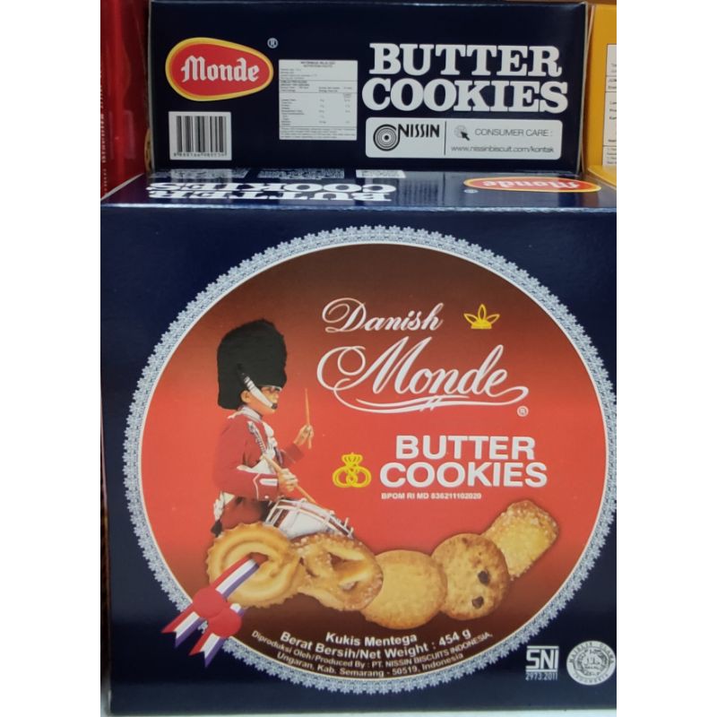 Jual Kue Monde Biscuit Butter Cookies 454g Kaleng Shopee Indonesia
