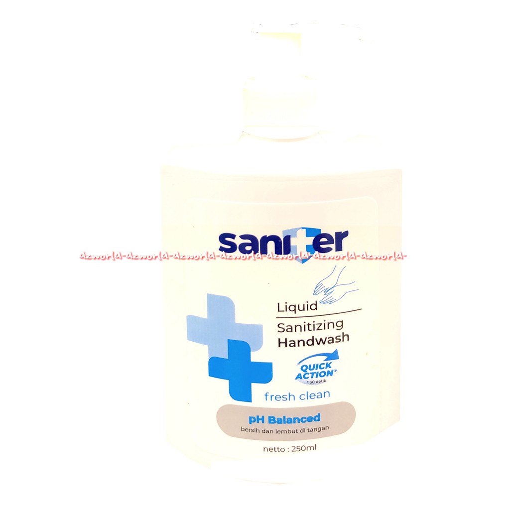 Saniter Liquid Sanitizing Handwash Sabun Cair Anti Bacterial 250ml Anti Bakteri