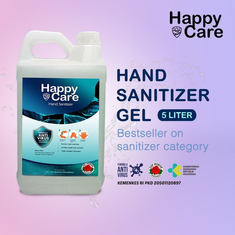 HAPPY CARE HAND SANITIZER 5LITER GEL