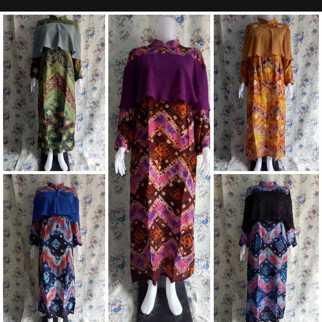 Dress jumputan palembang