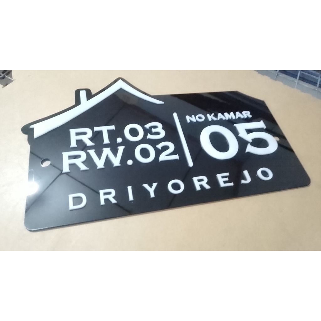 NOMER RUMAH/NOMER KAMAR/ AKRILIK TIMBUL CUSTOM