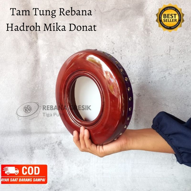 Tam tung mika rebana hadroh ukuran 22 cm banjari