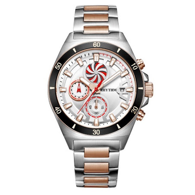 JAM TANGAN PRIA RHYTHM 1404 ORIGINAL STAINLESS STEEL