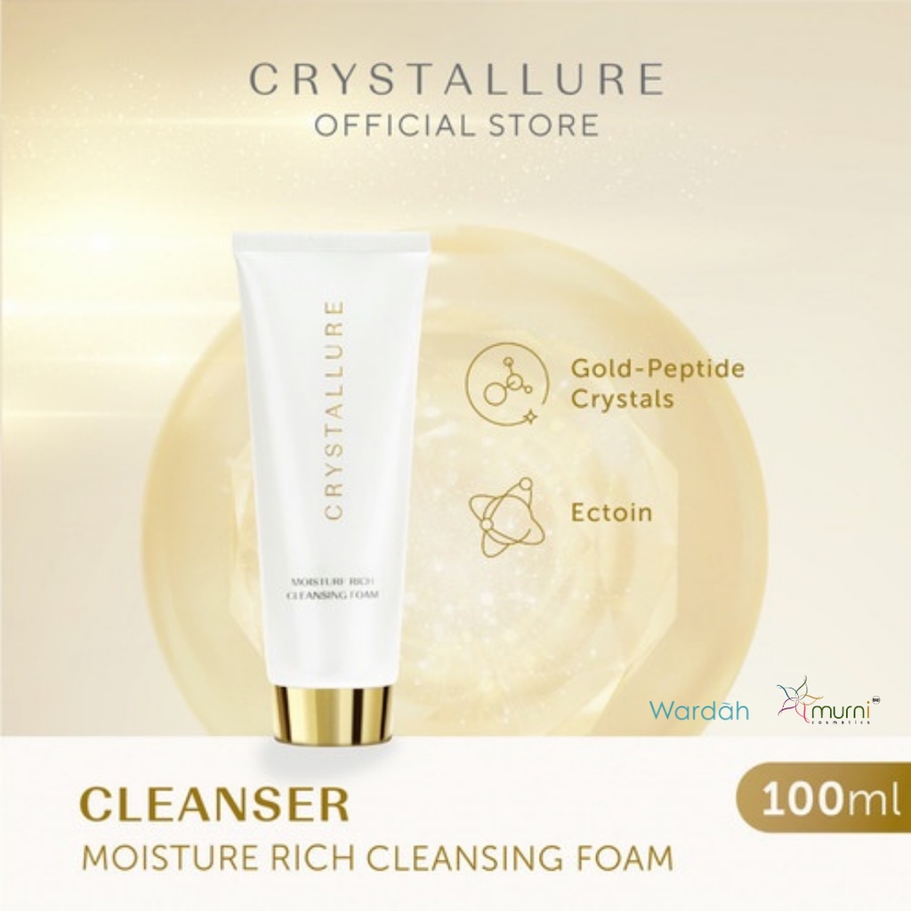 WARDAH CRYSTALLURE MOISTURE RICH CLEANSING FOAM 100ML