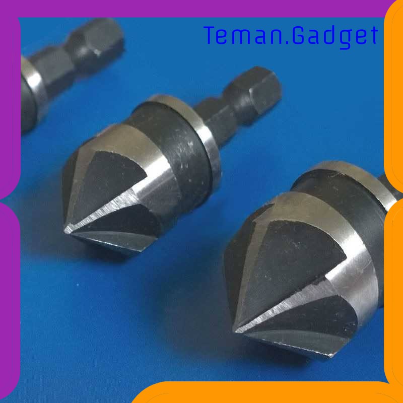 TG-DE057 Mayitr Mata Bor Drill Bit Countersink Carbon Steel 12 16 19mm 3 PCS