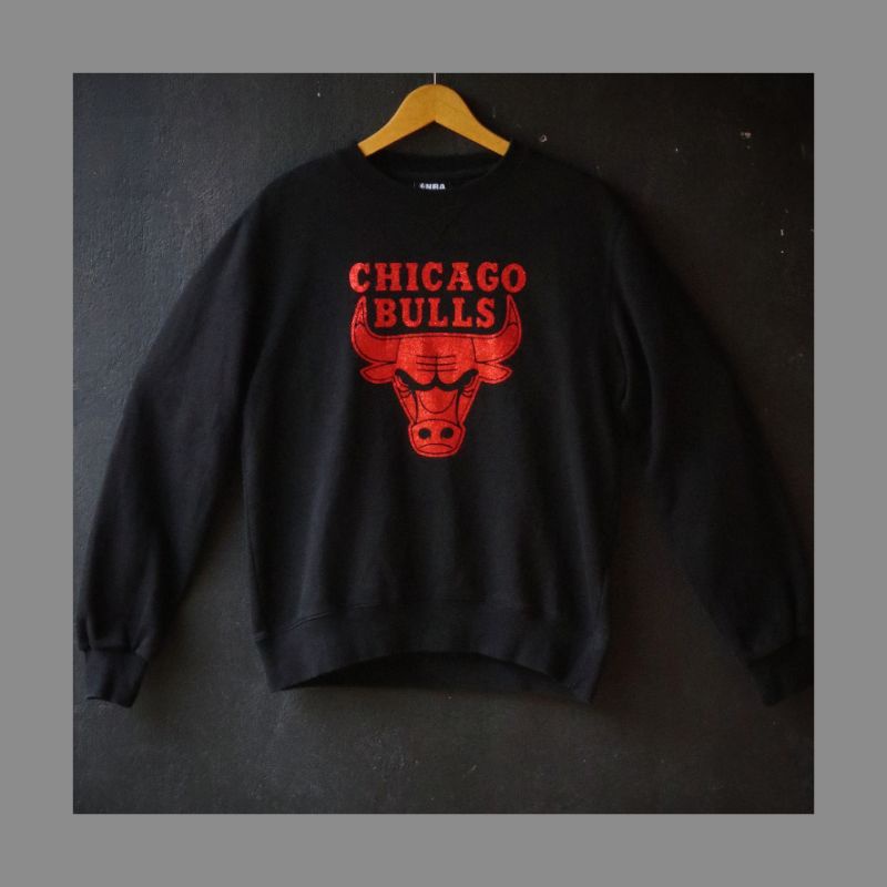 CREWNECK CHICAGO BULLS NBA SECOND dan CREWNECK CHICAGO BULL 3 WARNA