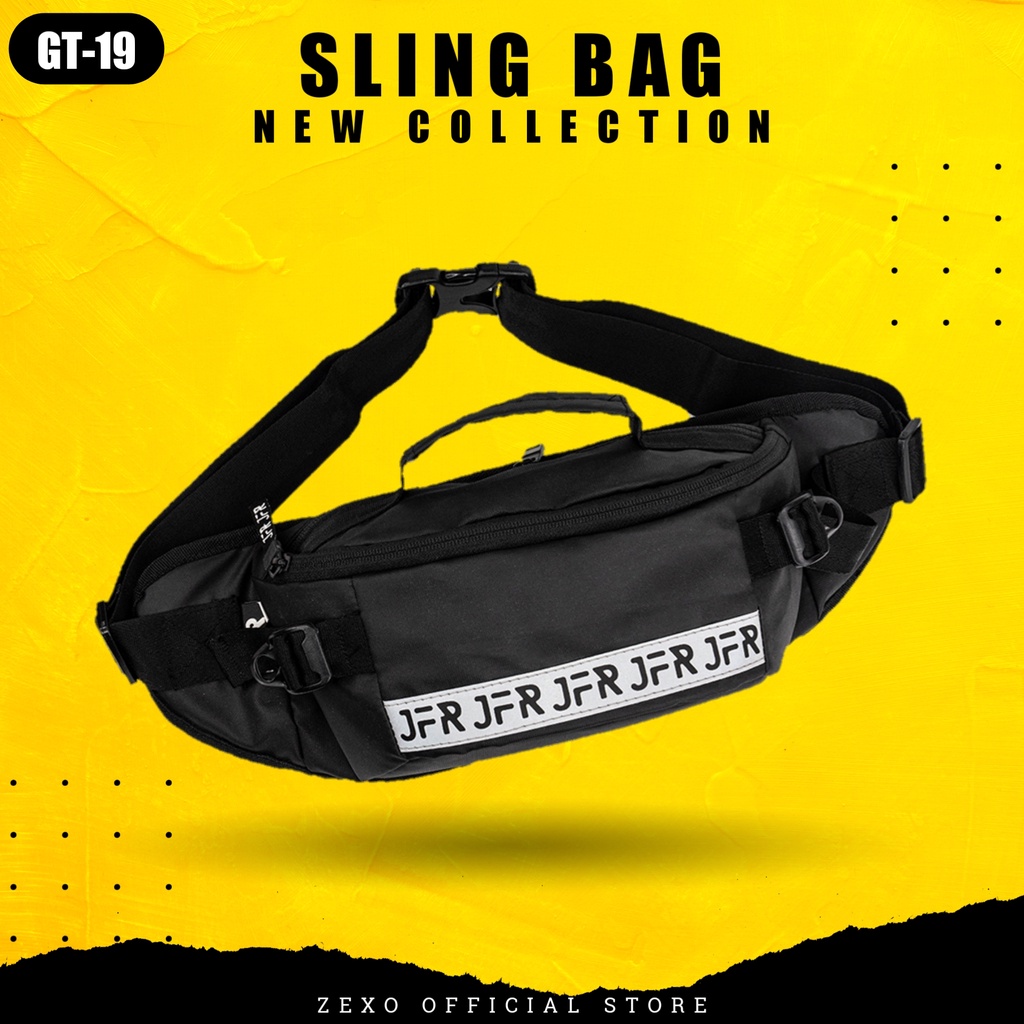 ZEXO Tas Slempang Selempang Sling Bag Waistbag Pria Wanita Besar Kecil Gunung Olahraga Treveling Ori