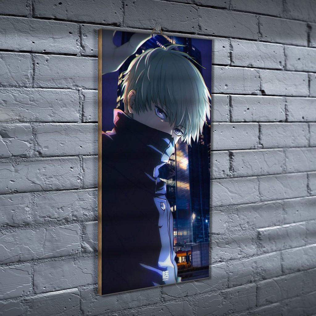 Poster Kayu Jujutsu Kaisen / Dekorasi Rumah /Poster murah/ Anime / desain / 2021 / gambar / PJK-PJK151