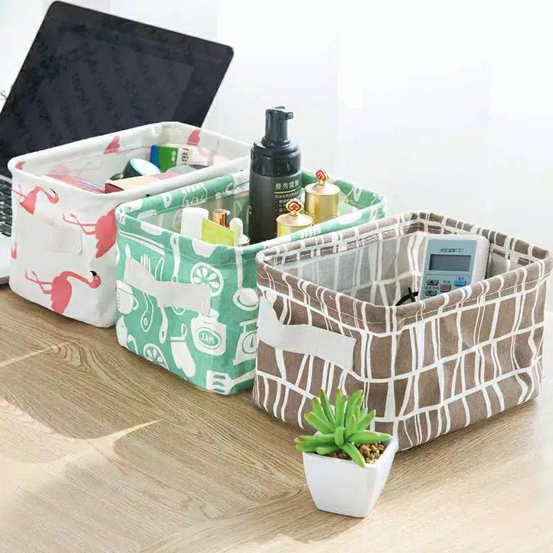 Desktop storage keranjang multifungsi desktop box organizer