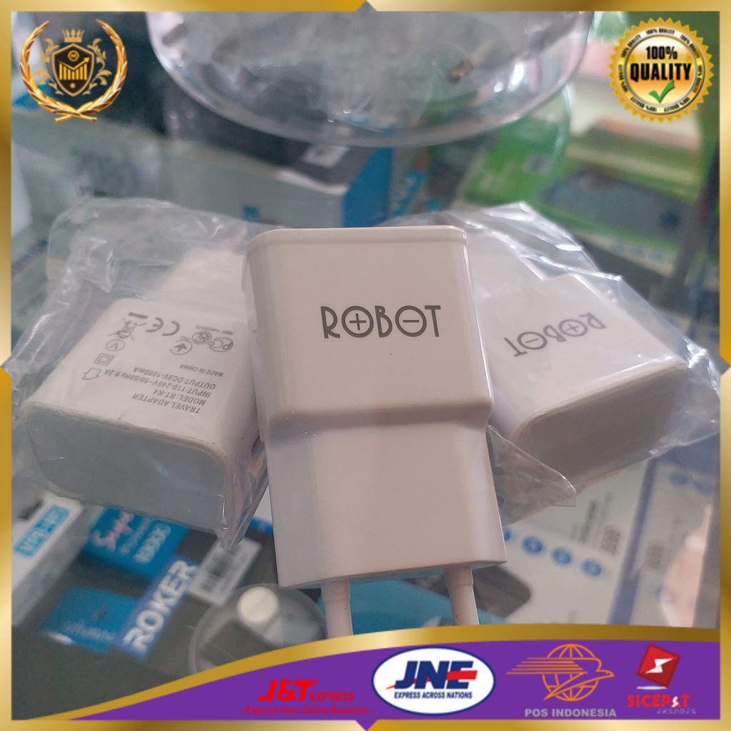 Travel Adaptor Charger Robot Original Batok Charger Robot Ori
